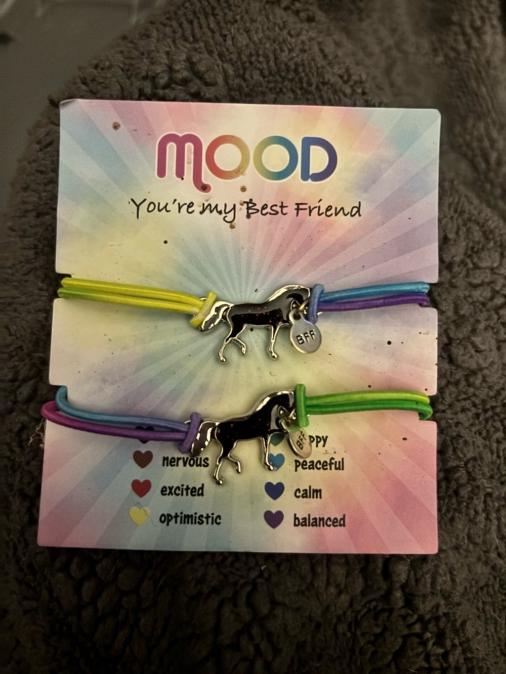 Kids Rainbow Unicorn BFF Charm Bracelets - Multicolor